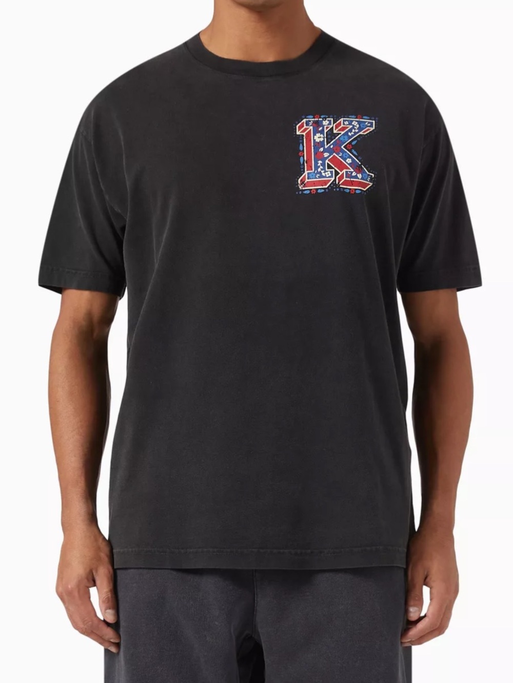 Kith Needlepoint Vintage Tee White T-Shirt Men navy color XL